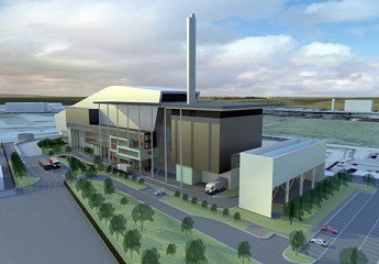 An artists impression of the North Hykeham energy-from-waste incinerator, which is expected to be up and running by autumn 2013